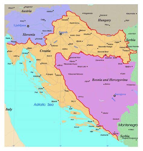 current cities in croatia|Map of Croatia (Updated 2024) .